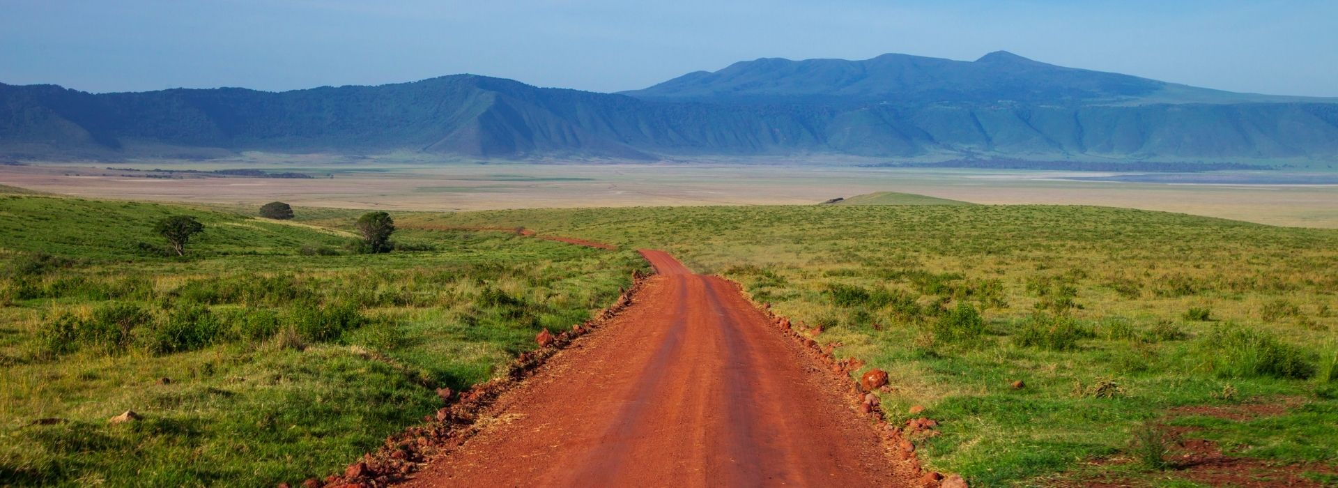 Ngorongoro road during shoulder season in Tanzania
