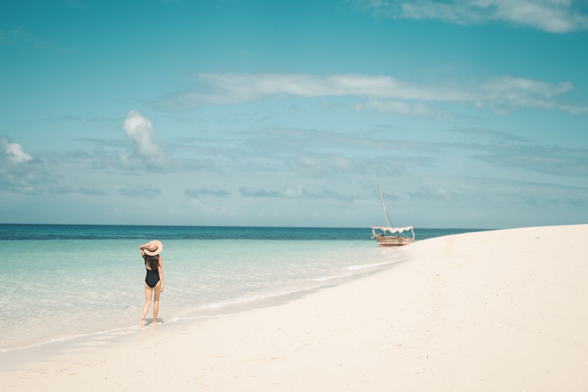 Beach view in Zanzibar Tanzania